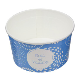 Papieren ijs Container "Cool&Yummy" 6oz/175ml (50 stuks) 