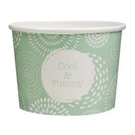 Pot à glace en carton 9oz/260 ml Cool&Yummy (1.320 Unités)