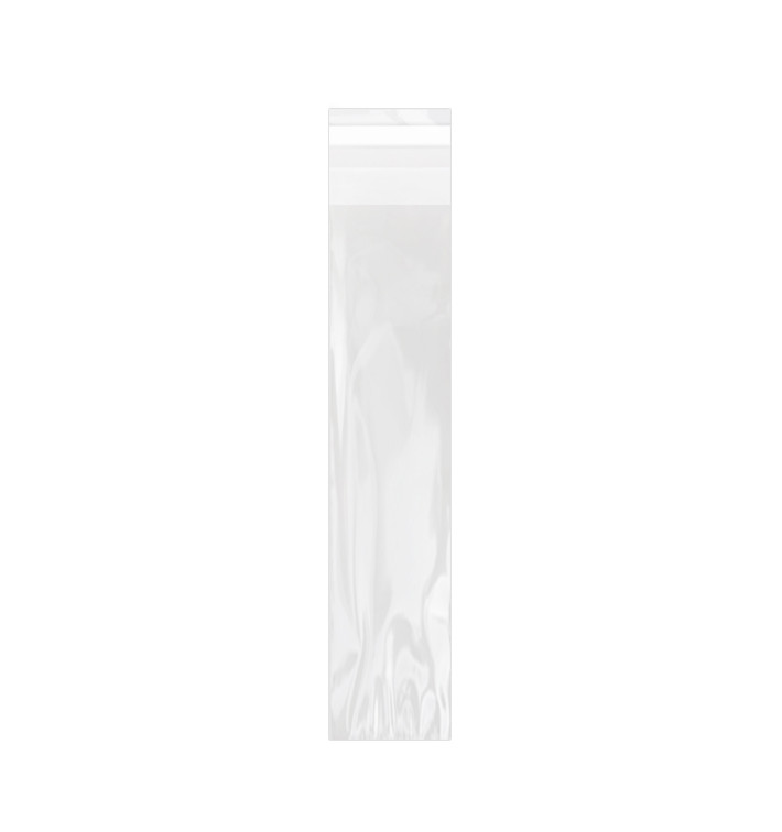 Plastic zak met Zelfklevende flap Cellofaan 4x22cm G-160 (100 stuks) 