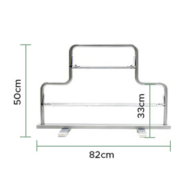 Manila papieren rol roestvrij van staal Dispenser 31cm en 62cm (1 stuk) 