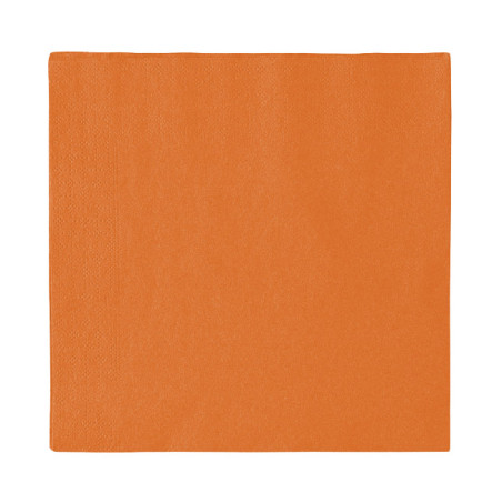 Papieren servet 2 laags oranje 33x33cm (50 stuks)