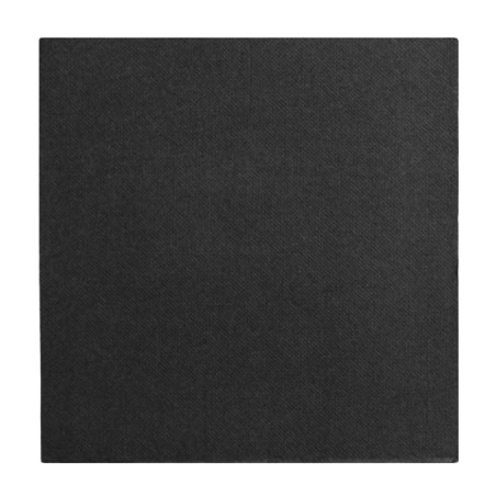 Serviette Papier Noir 2E Molletonnée 33x33cm (1.200 Unités)