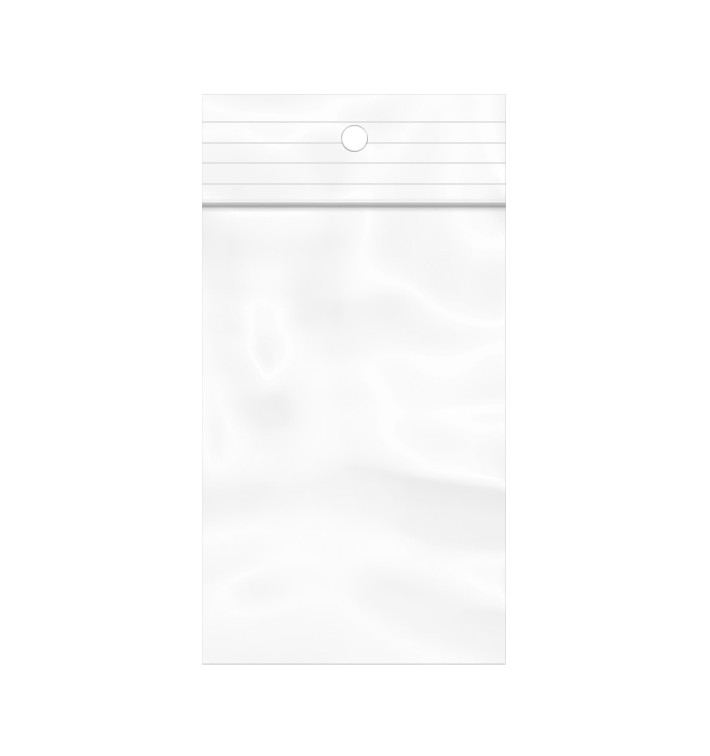 Sac PE Fermeture Zip et Perforation 4x6cm G200 (100 Utés)