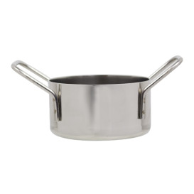 Mini Cocotte en Acier Inoxydable Ø8x4,5cm (1 Uté)