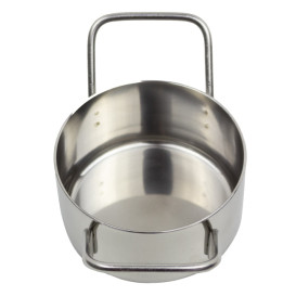 Mini Cocotte en Acier Inoxydable Ø8x4,5cm (6 Utés)