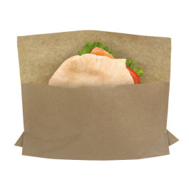 Sachet pour Sandwich Naturel Kraft 21x17/11x3cm (100 Utés)