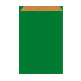 Papieren envelop kraft groen 12+5x18cm 