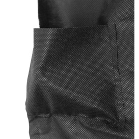 Kimono PP non Tissé Ceinture et Poche Noir XL (100 Utés)