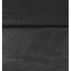 Kimono PP non Tissé Ceinture et Poche Noir XL (100 Utés)