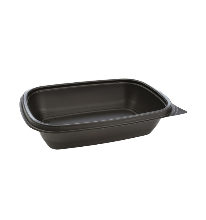 Plastic deli Container PP zwart 500ml 20x13x5cm (300 stuks)