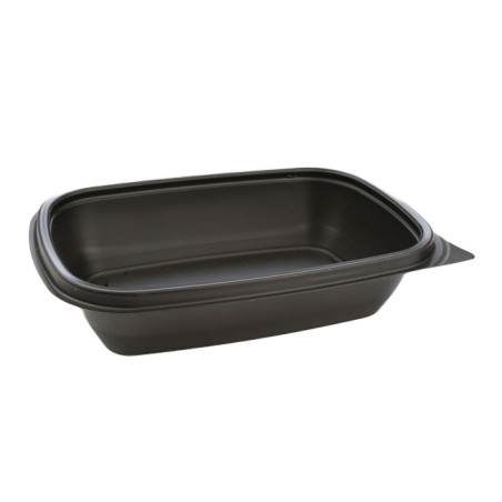 Plastic deli Container PP zwart 500ml 20x13x5cm (300 stuks)