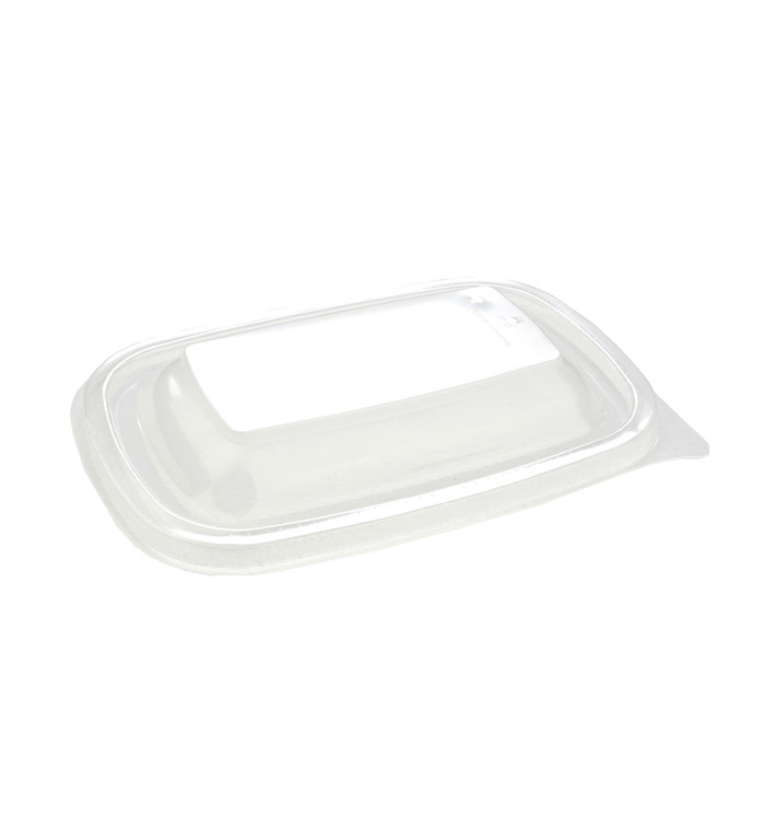 Plastic Deksel voor Deli Container PP Rechthoekige vorm zwart 20x13cm (50 stuks)