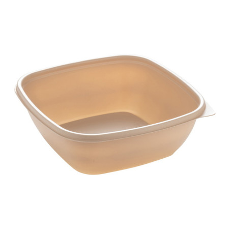 Plastic deli Container PP Crème 750ml 16,5x16,5x6cm (300 stuks)