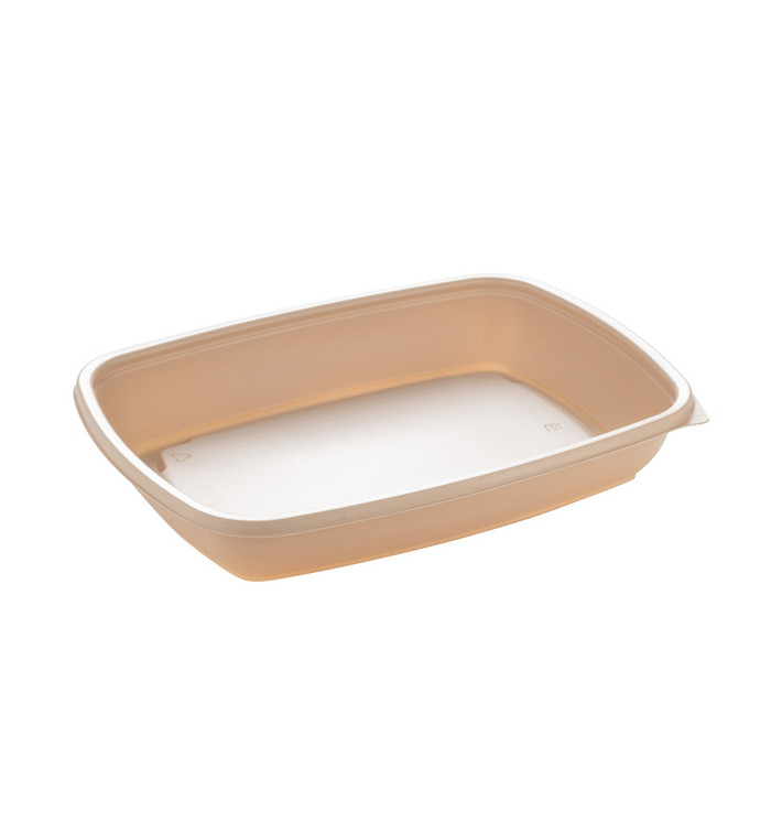 Barquette Plastique PP Crème 600ml 23x16,5cm (75 Utés)