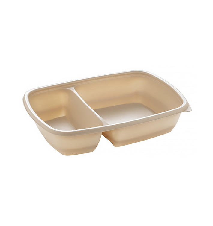 Plastic deli Container PP 2C Crème 900ml 23x16,5x5cm (300 stuks)