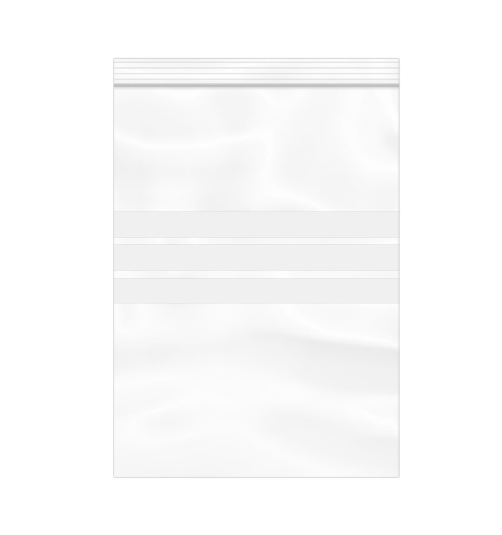 Plastic zak met rits Automatische sluiting Schrijfblokje 16x22cm G-160 (100 stuks) 