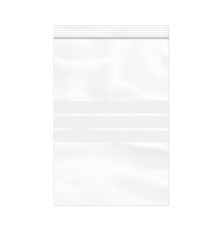 Plastic zak met rits Automatische sluiting Schrijfblokje 20x30cm G-160 (100 stuks) 