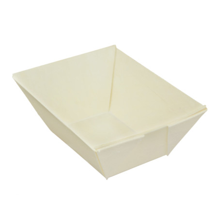 Barquette en Bois 90ml 8,5x6,5cm (24 Uds)