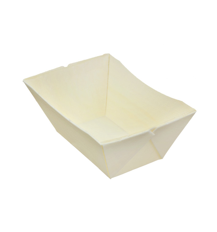 Barquette en Bois 140ml 10,7x6,7cm (432 Uds)