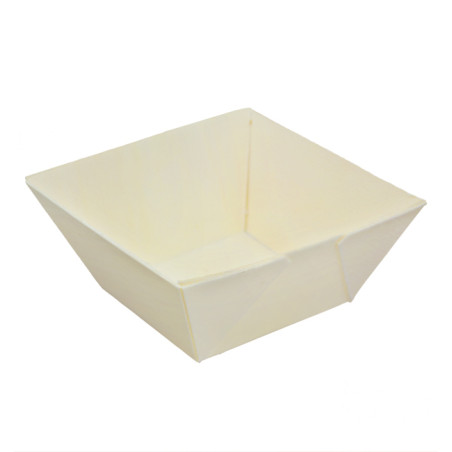 Verrine Dégustation Losange Bois 290ml 10,5x10,5x4,5cm (24 Utés)