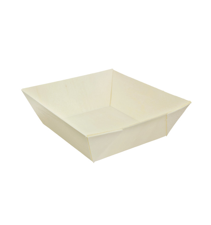 Barquette en Bois 480ml 14,5x12x5cm (12 Uds)