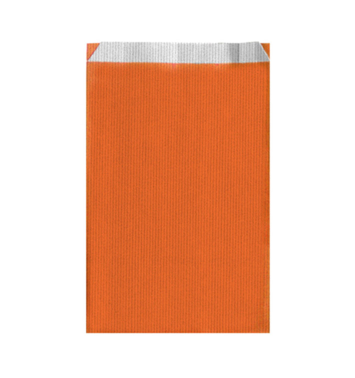 Sac Papier Orange 26+9x46cm 