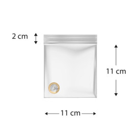 Sac en PE à Fermeture Zip 11x11cm G200 (100 Utés)