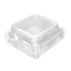 Plastic PET Deksel Container 480ml 14x12,5cm (144 Stuks)