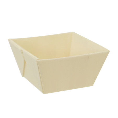 Verrine Dégustation Losange Bois 65ml 5,8x5,8x3,2cm (24 Utés)