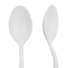 Petite Cuillère Réutilisable CPLA Blanc 10cm (50 Utés)