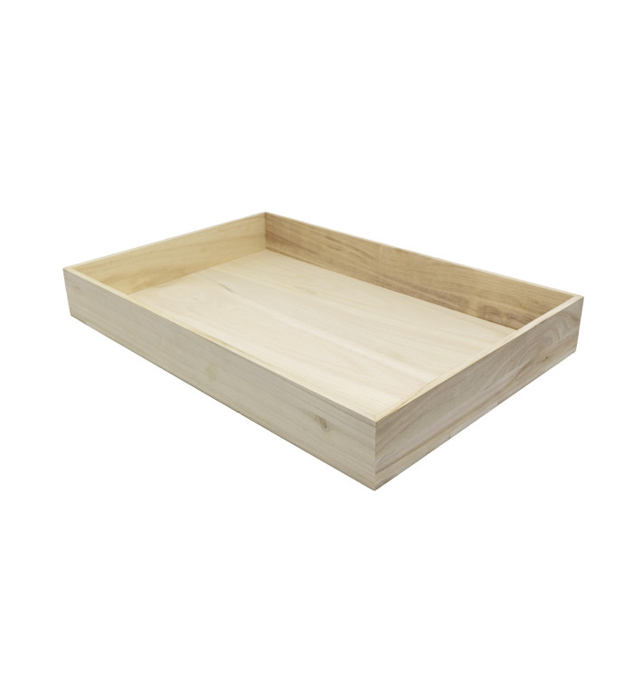 Caisse Présentation en Bois 60x40x7,5cm (8 Utés)