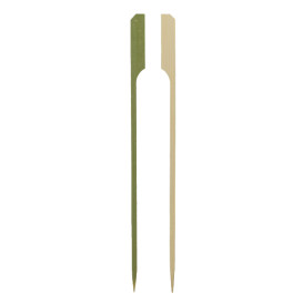 Pique en Bambou "Golf" verte naturelle 18cm (10.000 Utés)