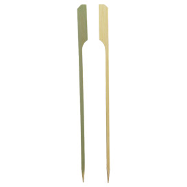 Bamboe vleespennen Golf Design Naturel groen 18cm (2.500 Stuks)