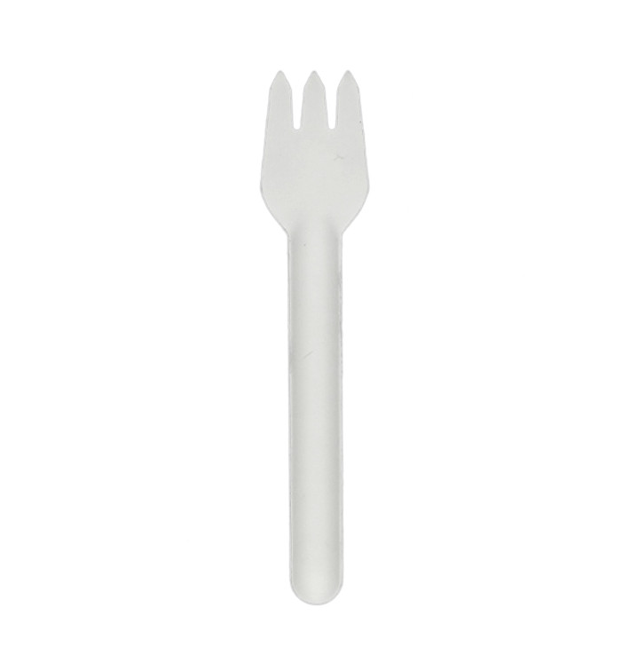 Fourchette en Canne à Sucre Blanc 16cm (1.000 Utés)