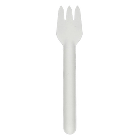 Fourchette en Canne à Sucre Blanc 16cm (1.000 Utés)