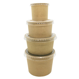 Kartonnen Kraft Pot voor sauzen 75ml Ø7,3cm (50 Units)