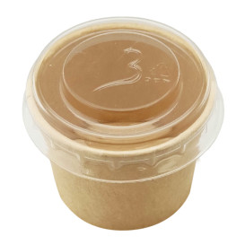 Couvercle PET Transparent Pot à sauce 30ml Ø4,3cm (1.000 Utés)