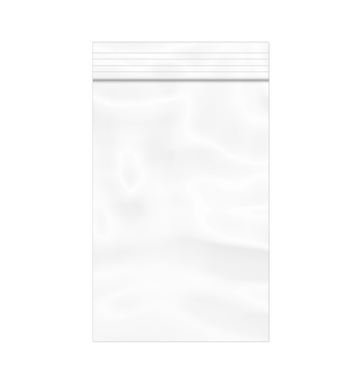 Plastic zak met rits drukknoopsluiting 8x12cm G-300 (1000 stuks)