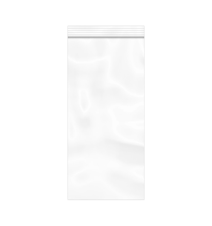 Plastic zak met rits drukknoopsluiting 14x30cm G-300 (1000 stuks)