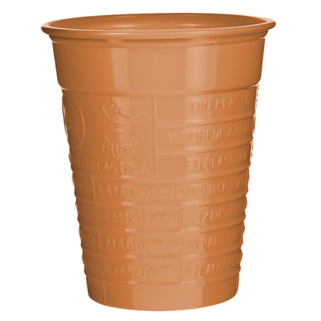 Gobelet Plastique PS Orange 200ml Ø7cm (1.500 Utés)