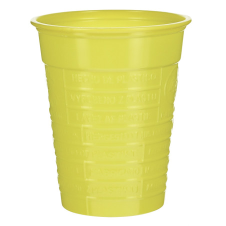 Gobelet Plastique PS Jaune 200ml (1.500 Utés)