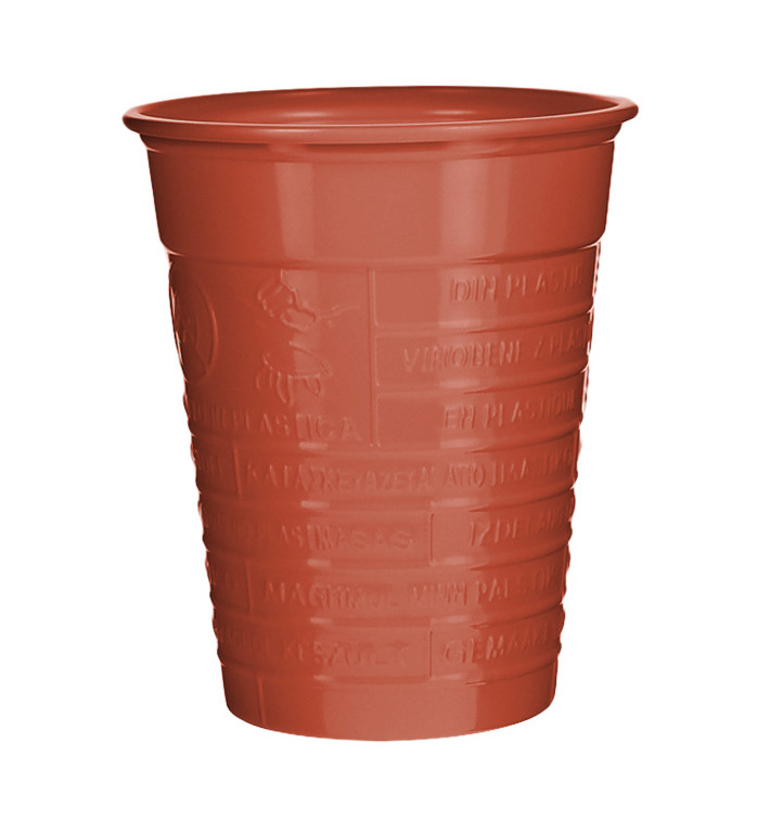 Gobelet Plastique PS Rouge 200ml Ø7cm (50 Utés)