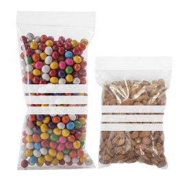 Plastic zak met rits drukknoopsluiting 25x35cm G-200 (100 stuks) 