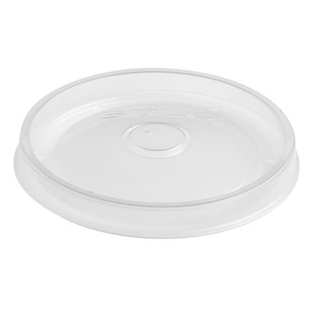 Couvercle Plat en Plastique PP Translucide Ø11,7cm (50 Unités)