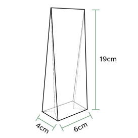 Sac en Polypropylène BO Fond Carré 6x19+4cm G160 (1000 Utés)