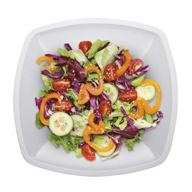 Assiette Dure Réutilisable Plate Blanc  PP 23cm (300 Utés)