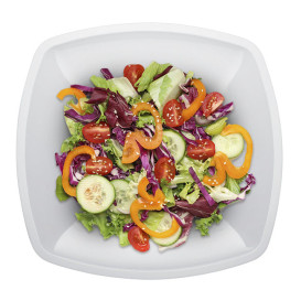 Assiette Dure Réutilisable Plate Blanc  PP 18cm (300 Utés)