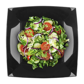 Assiette Dure Réutilisable Plate Noir PP 23cm (300 Utés)