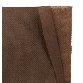 Serviette Papier Marron 2E Molletonnée 33x33cm (50 Utés)