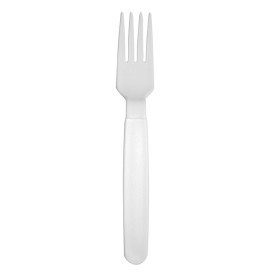 Fourchette Réutilisable Durable PP Blanc 18,5cm (180 Uds)